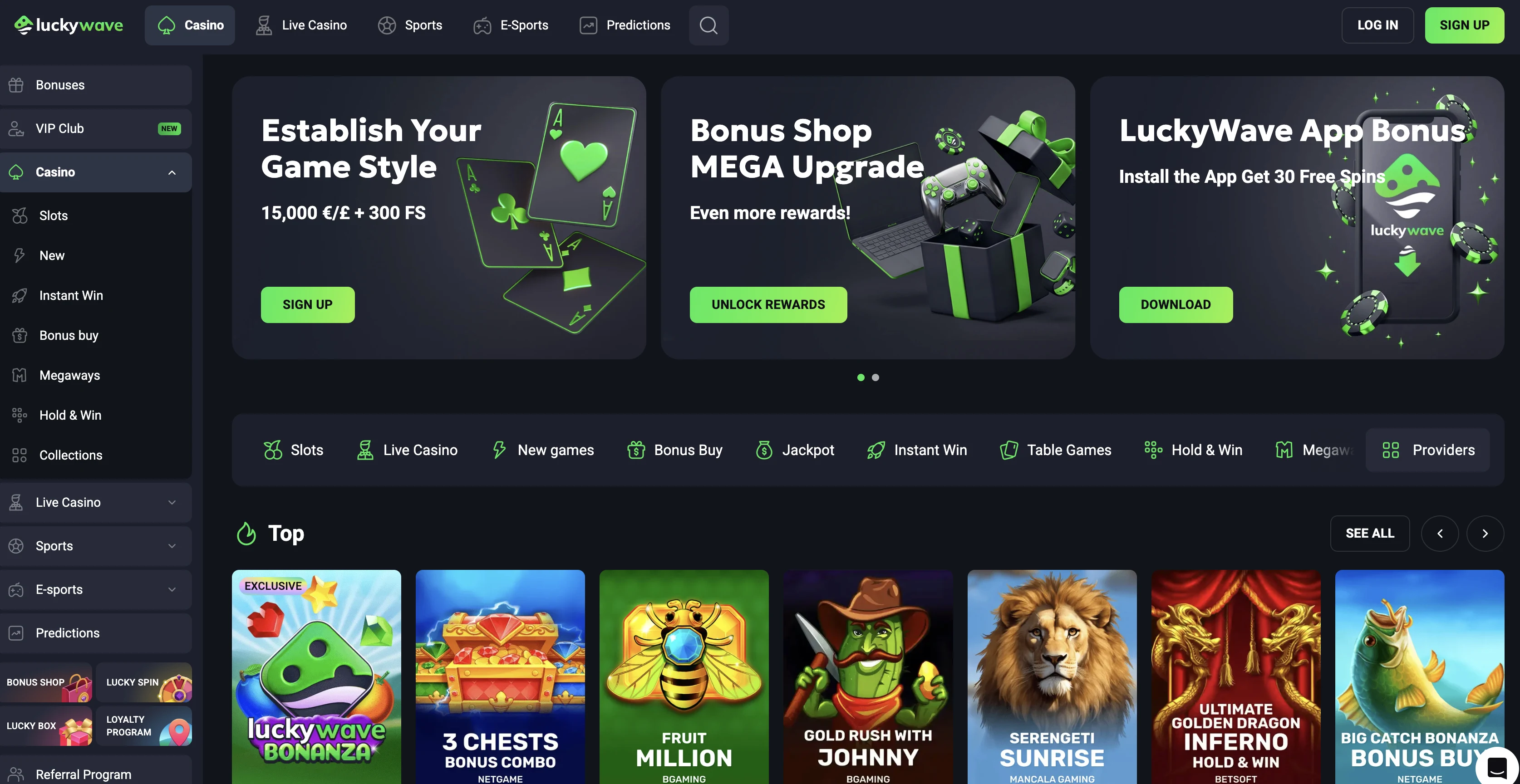 LuckyWave Casino Review