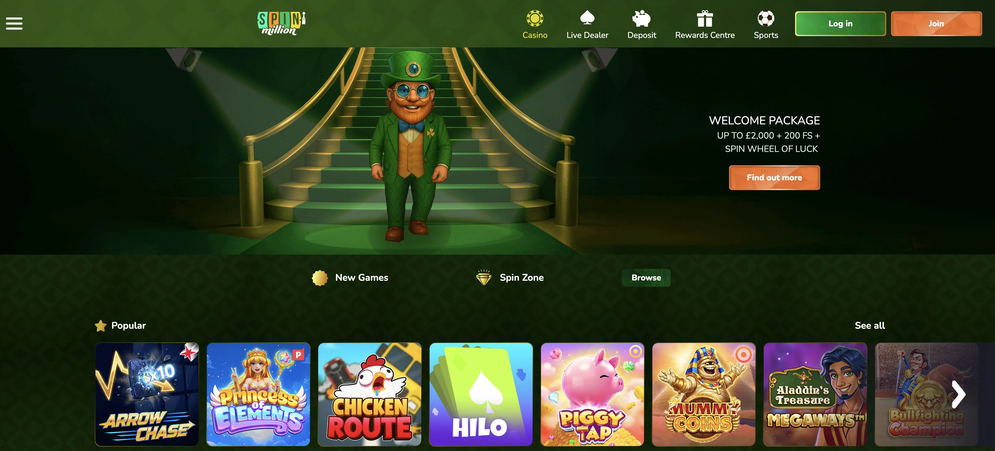 Spin Million Casino Review